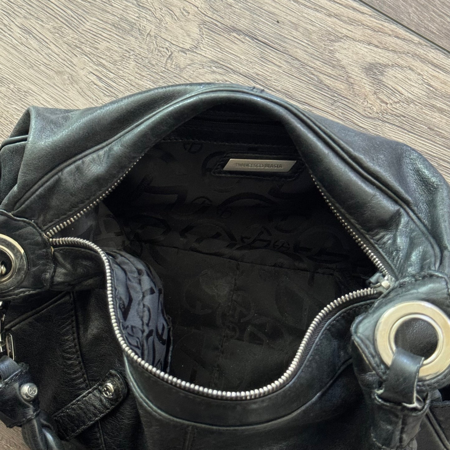 black francesco bias is leather city bag inspo braided handle purse