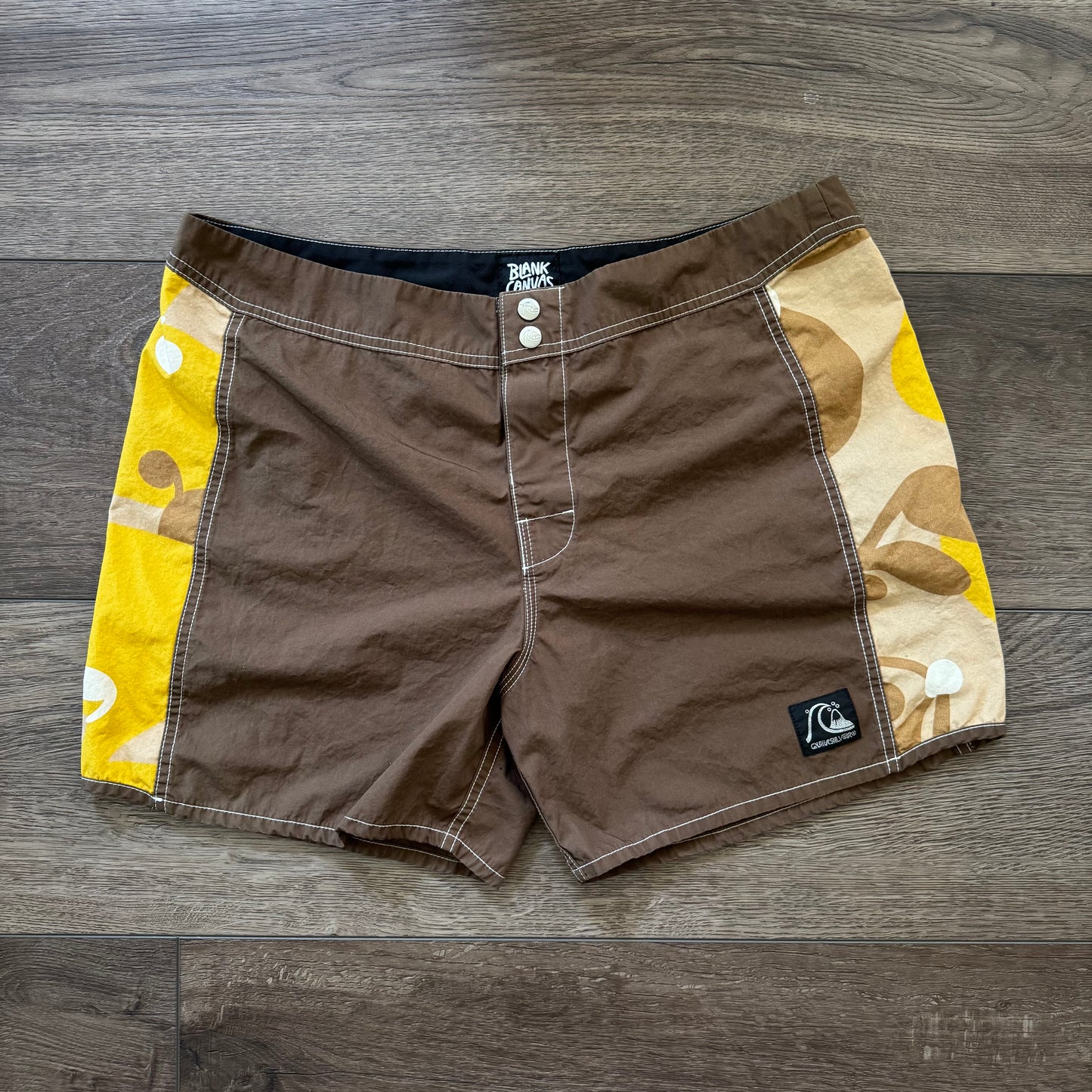 brown & yellow quicksliver andy y andy blank canvas board trunks (36)