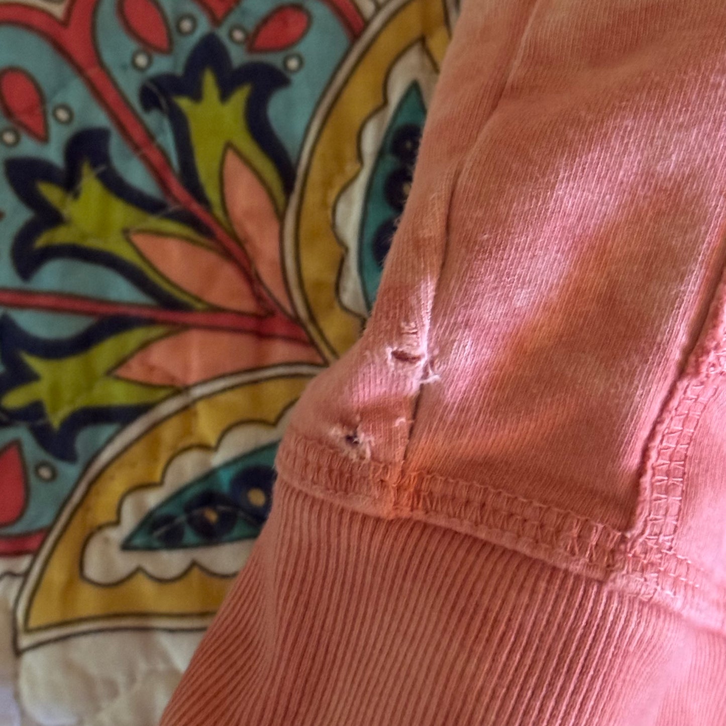 light pink tie dye cybery2k butterfly cropped jacket hoodie (S)