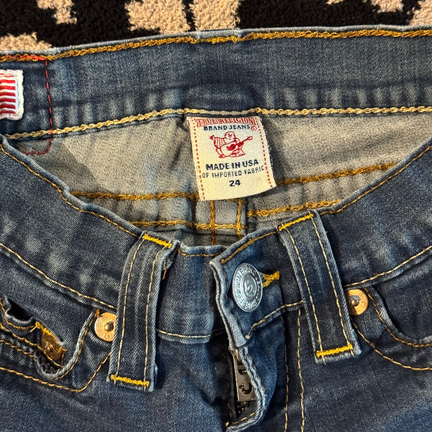 denim blue true religion skinny jeans low rise y2k (24)