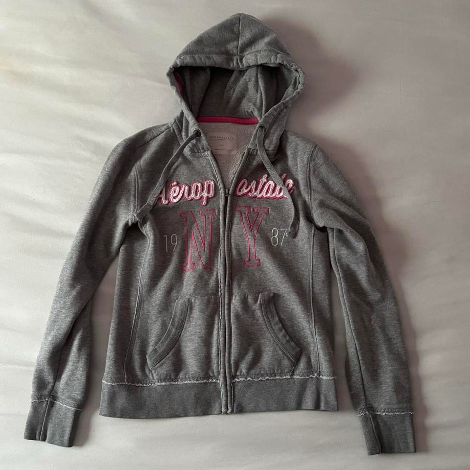 Grey ‘Aeropostale’ Classic Hoodie Jacket