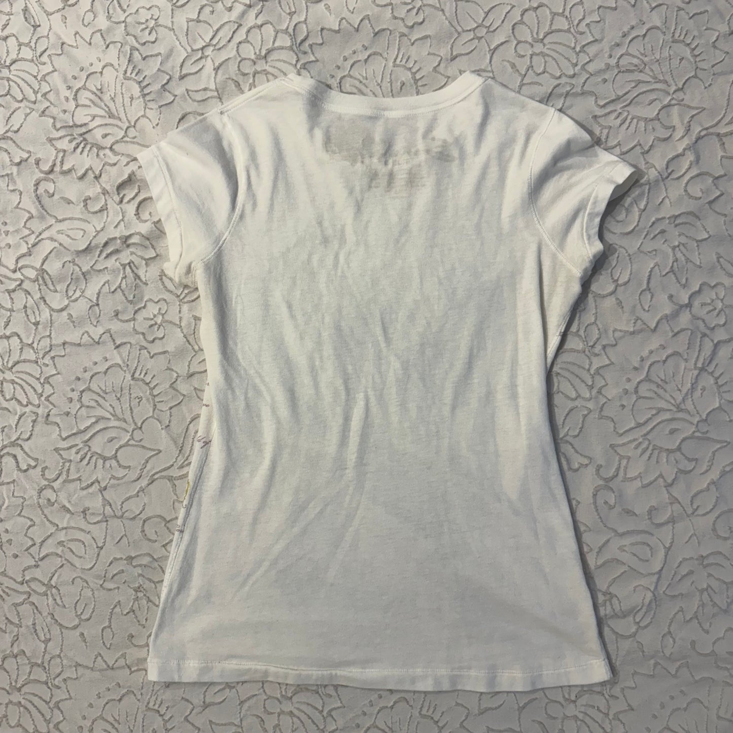 White ‘Seven7’ Cybery2K Angel Graphic Shirt