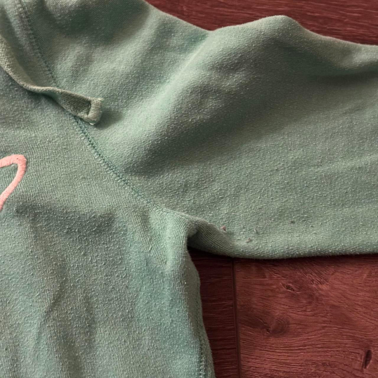 teal green y2k aeropostale zip up hoodie