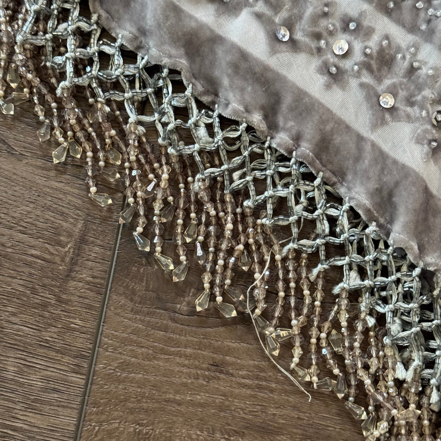 grey y2k sequin beaded silk asymmetrical dress (8)