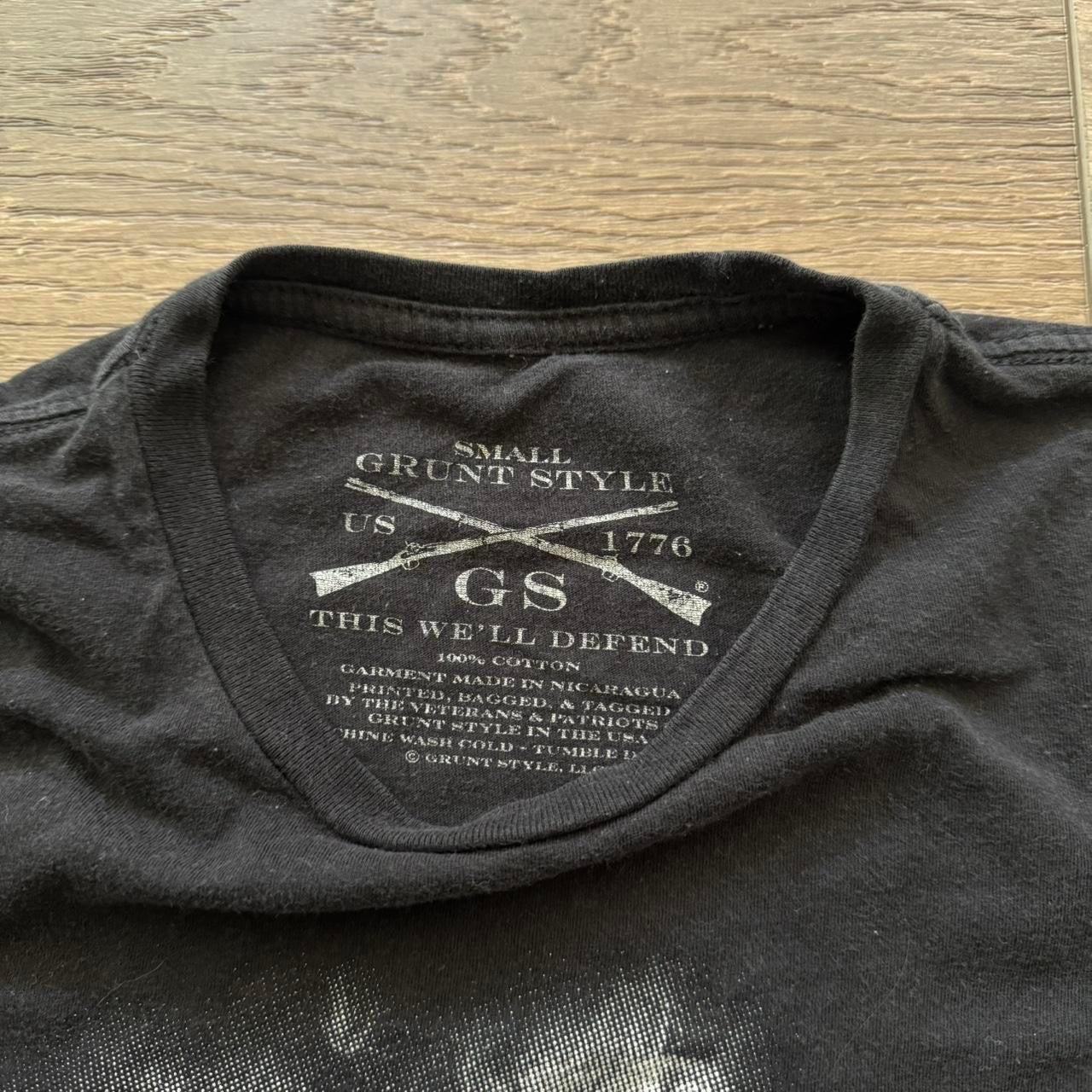 black & white aromatherapy gun graphic shirt