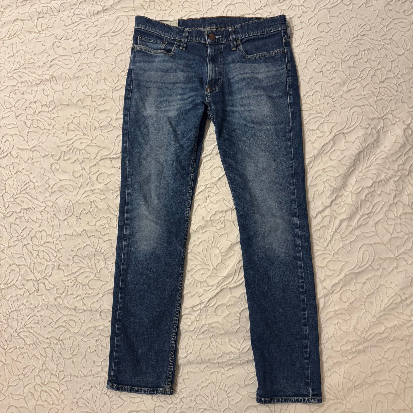 Denim Blue ‘Hollister’ Vintage High Rise Skinny Mens Jeans