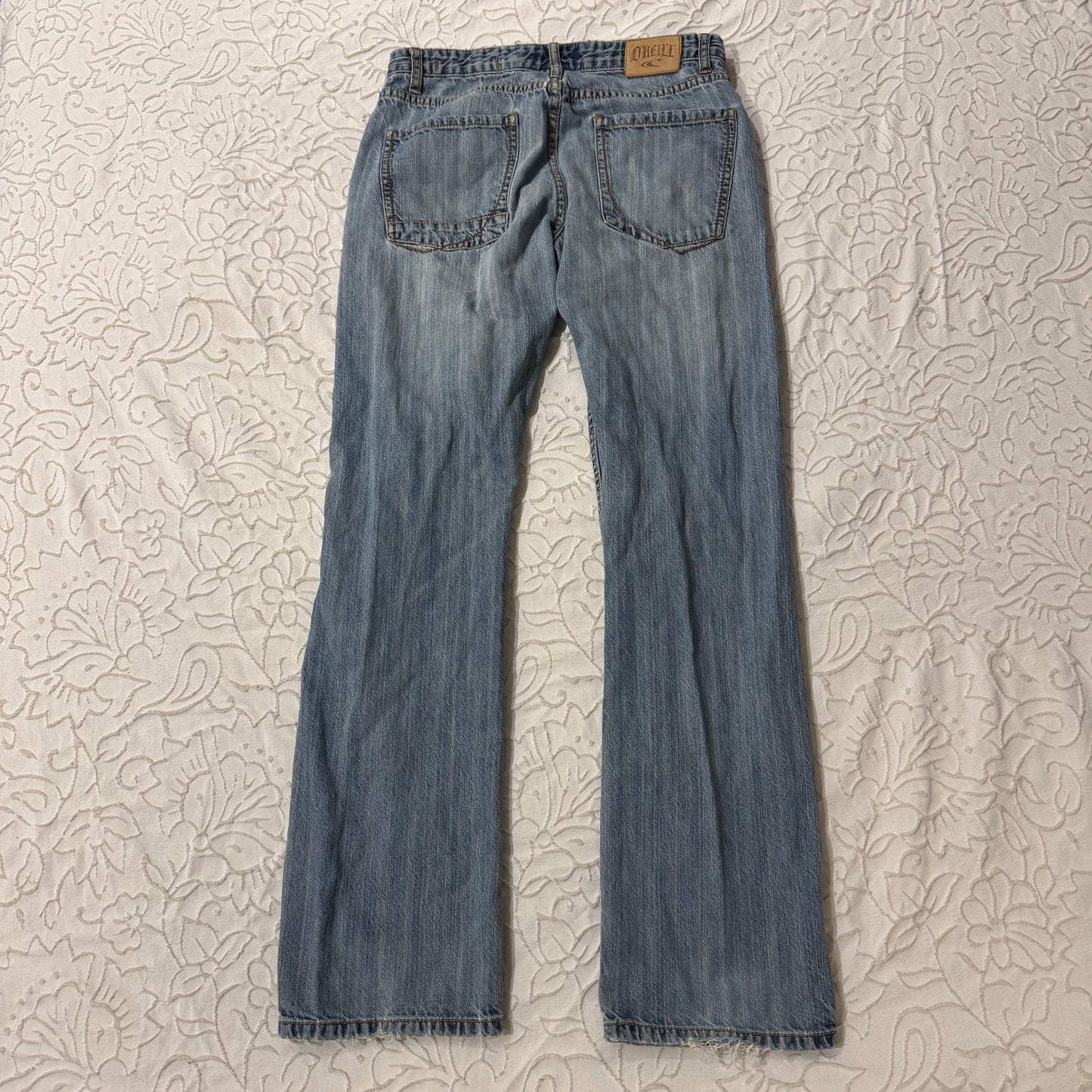 Light Washed ‘O’neil’ Y2K High Rise Straight Jeans