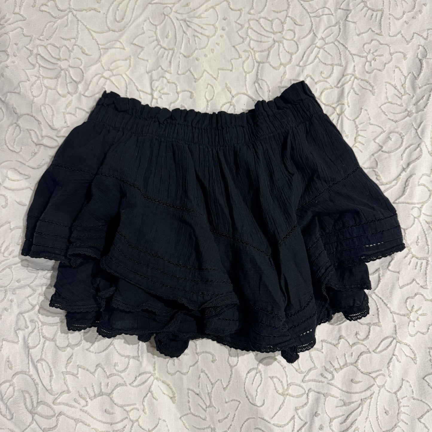Black ‘Aero’ Ruffle Skort