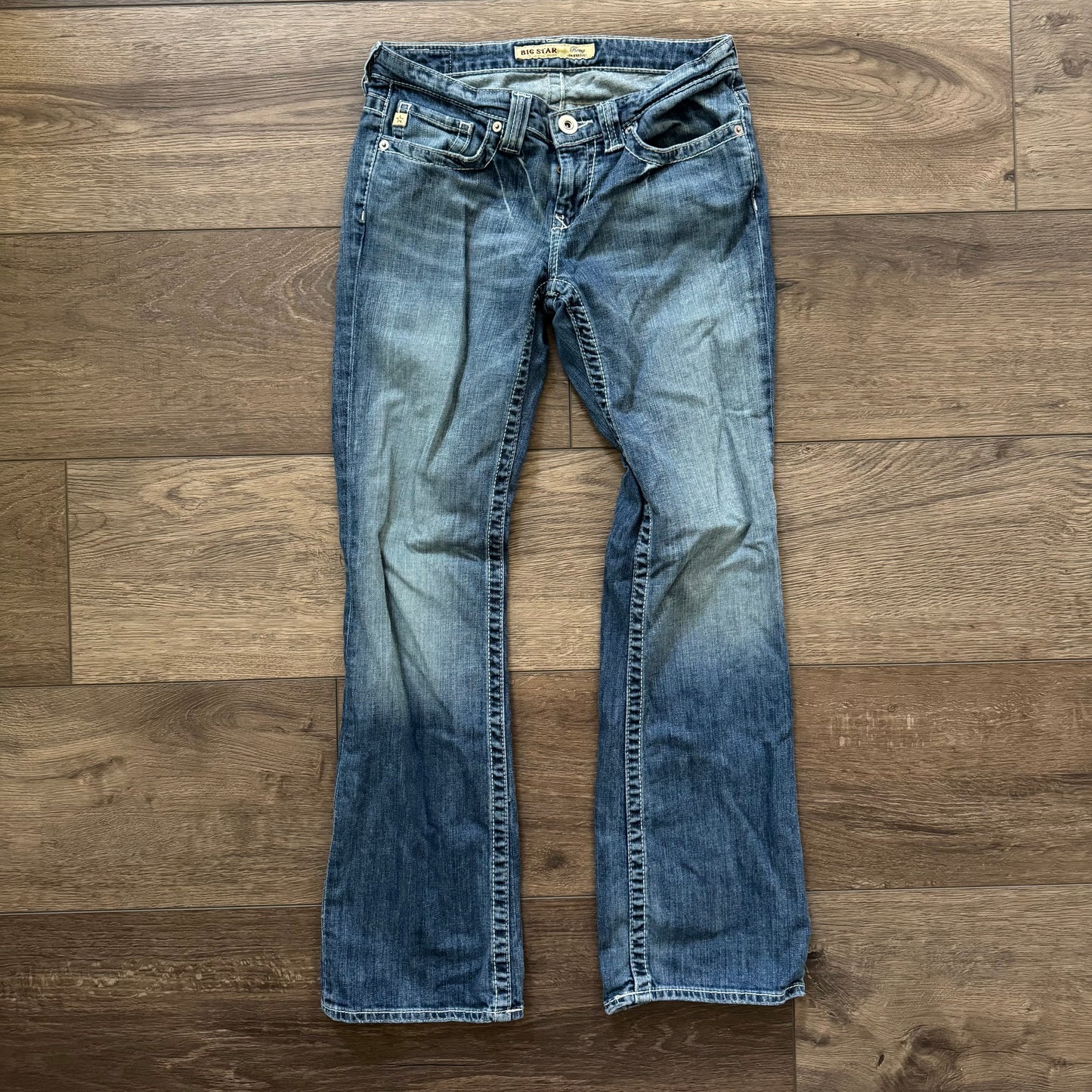 denim blue big star remy lowrise vintage bootcut jeans
