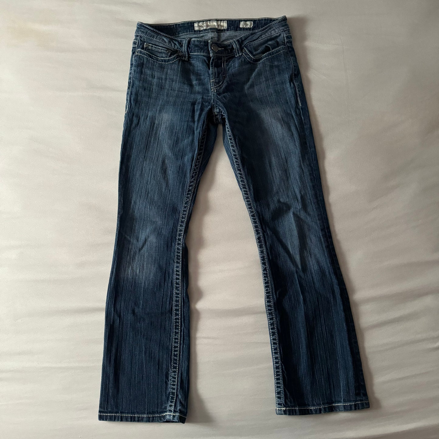 Denim Blue ‘BKE’ Midrise Straight Legged Jeans