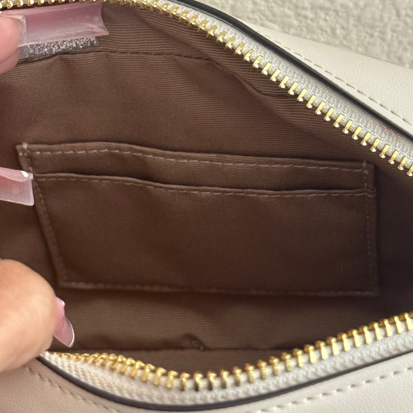 White Coach Jamie Camera Bag In Signature Canvas Crossbody