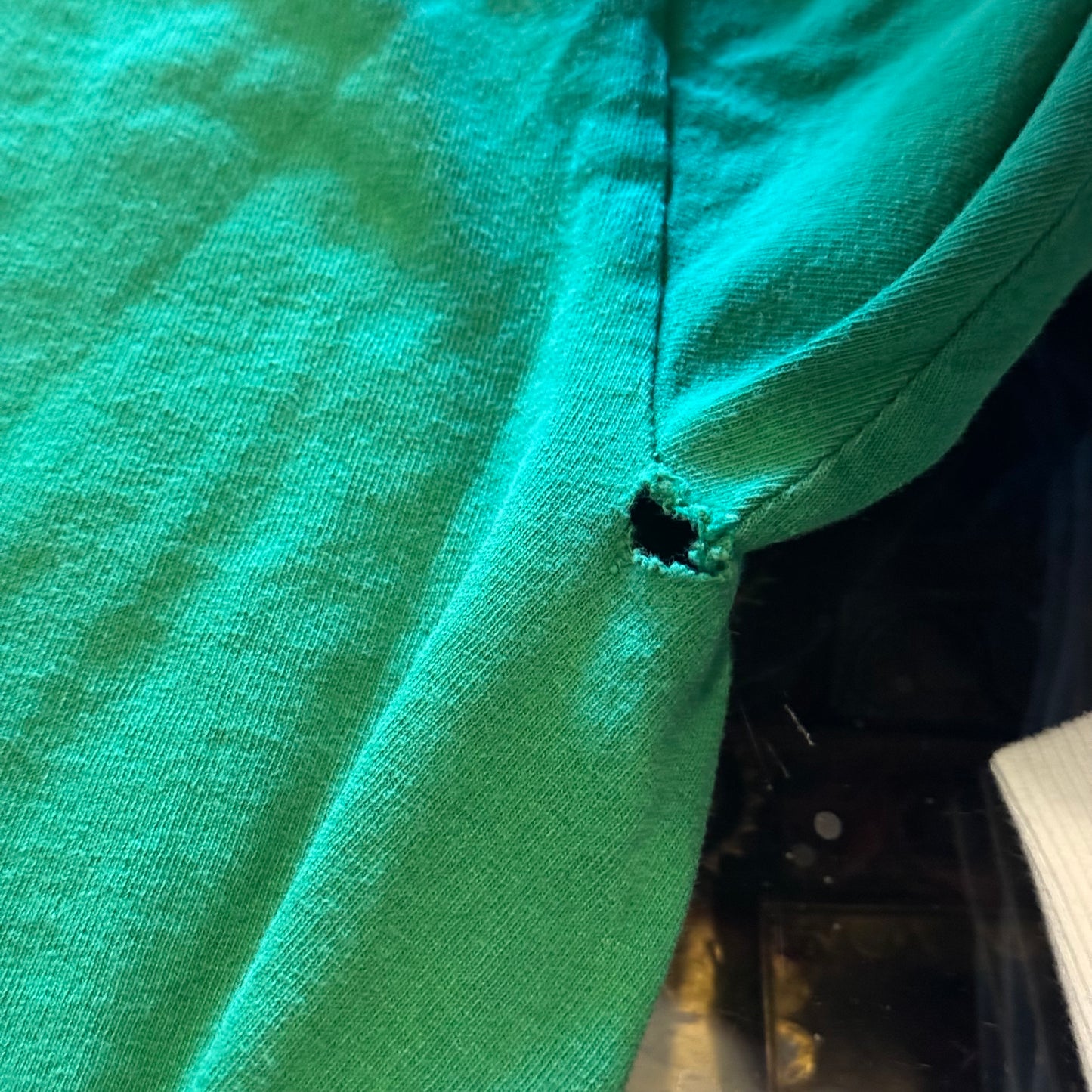 green off the shoulder sch graphic shirt (2XL)