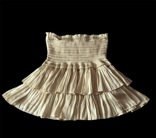 Crème ‘Reset’ Ruffle Stretchy Skirt