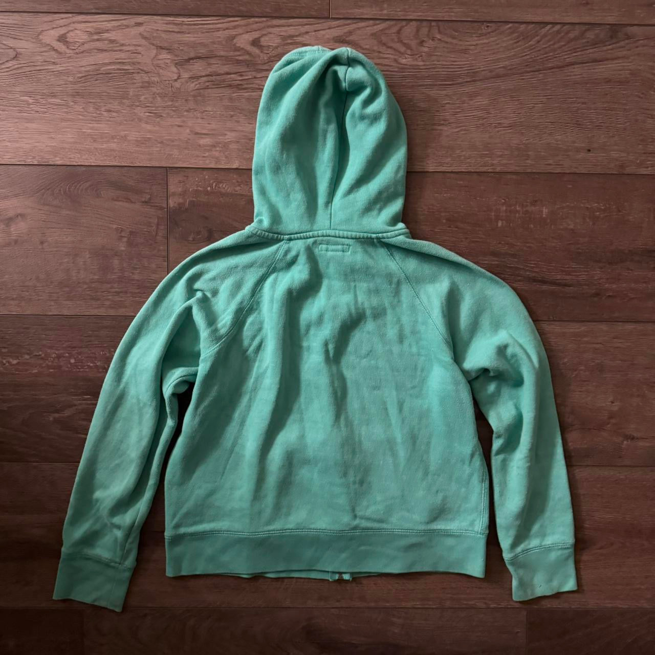 teal green y2k aeropostale zip up hoodie
