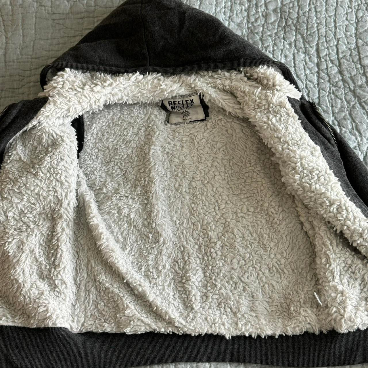 Dark Grey ‘Reflex No.717’ California Fur Hoodie Jacket
