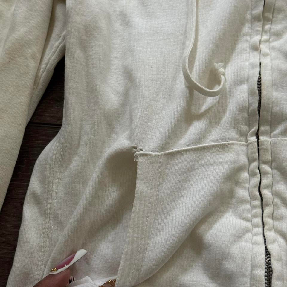 white american eagle y2k zip up jacket