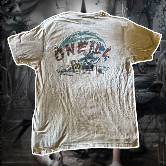 white o’neil mermaid graphic short sleeve (M)