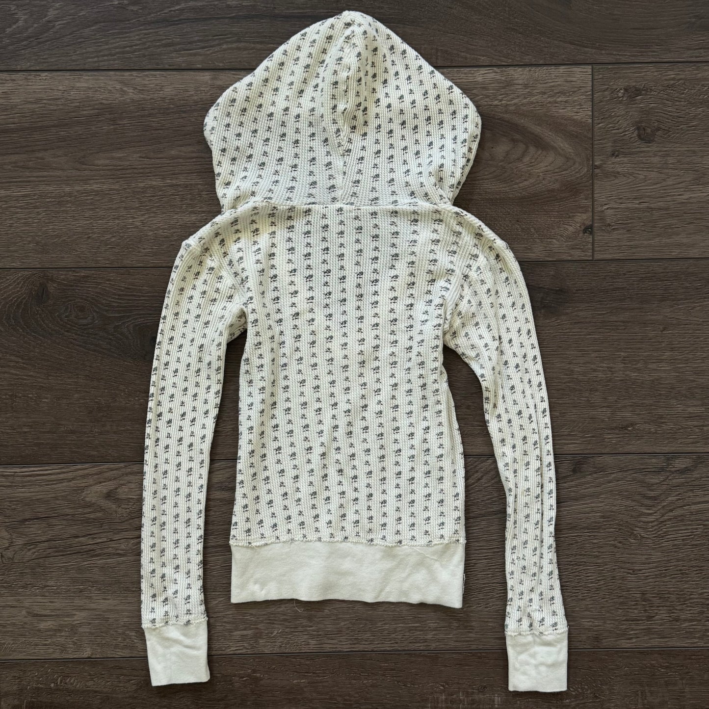 créame floral vintage forever 21 v neck hoodie