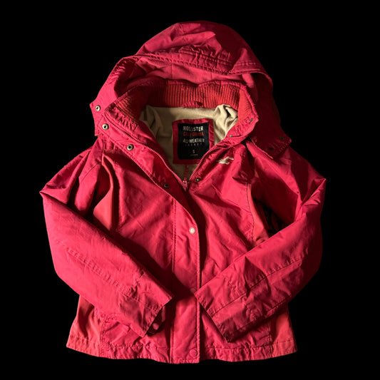 Pink ‘Hollister’ Y2K Hoodie Jacket