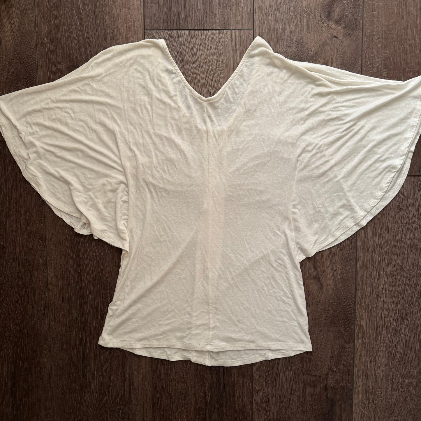 White ‘S-Twelve’ Studded Butterfly top