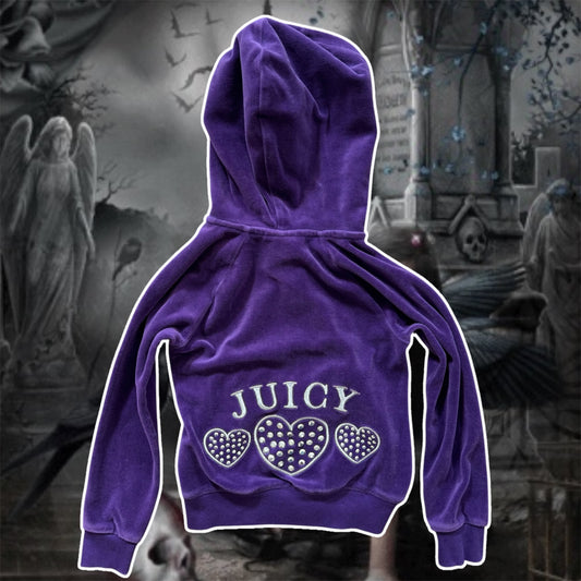 purple juicy couture y2k kids jacket