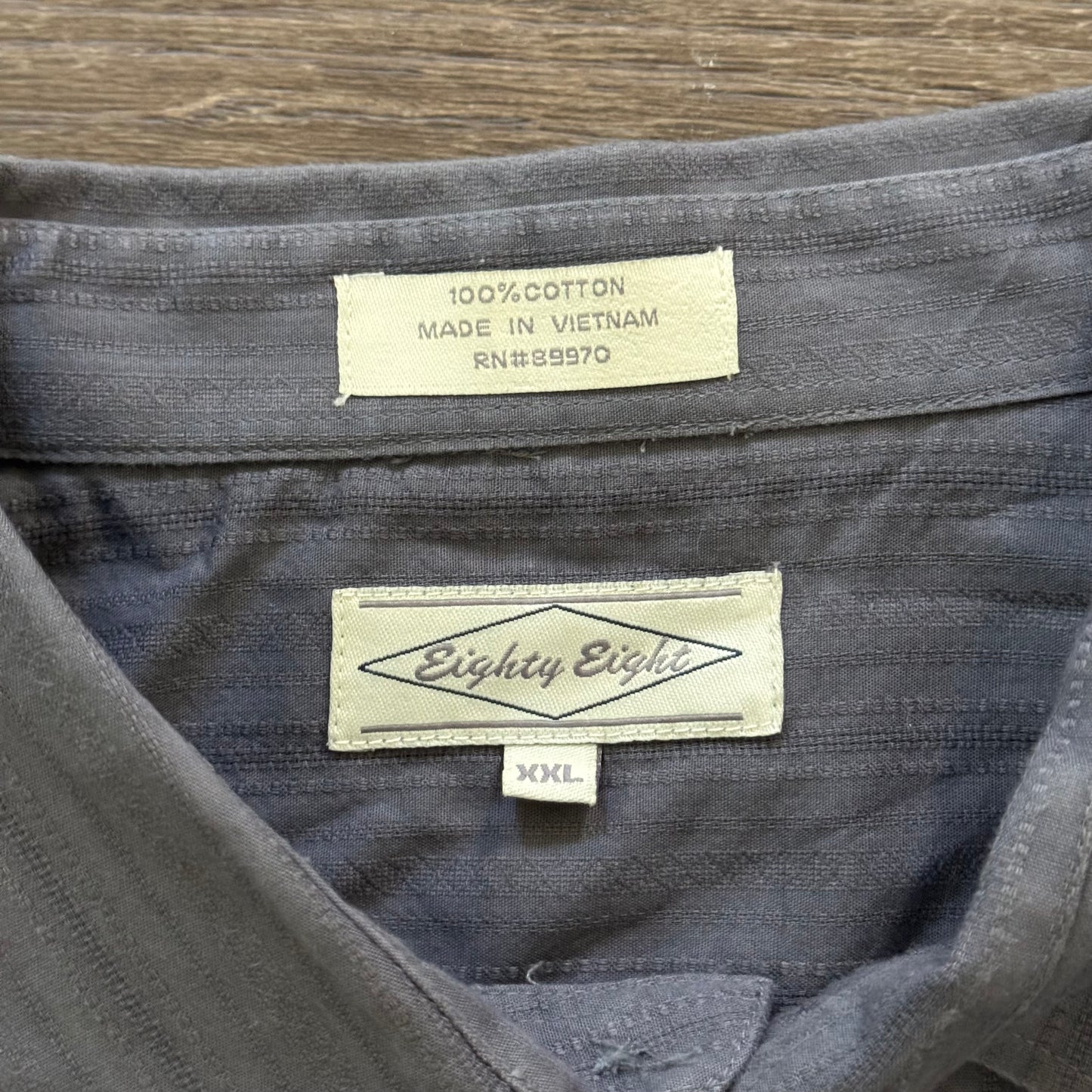 grey cybery2k emo gothic men’s collared button up shirt