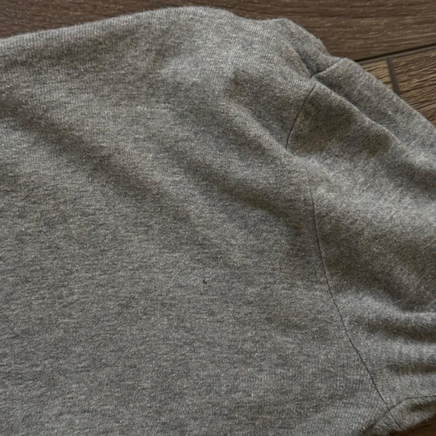 grey v neck prep ralph lauren polo long sleeve shirt