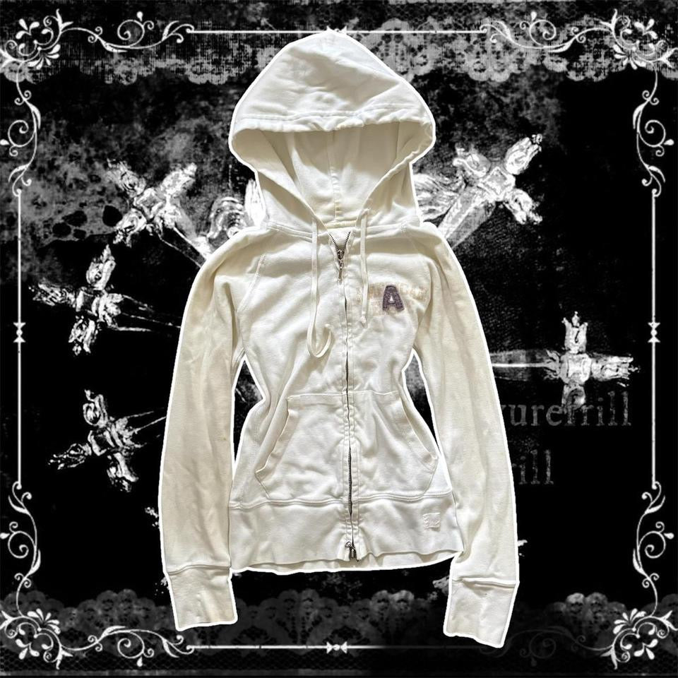 white american eagle y2k zip up jacket