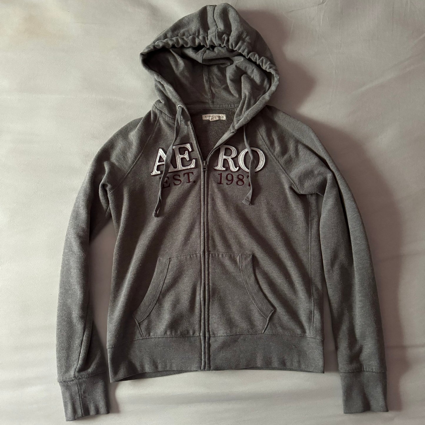 Grey ‘Aeropostale’ Classic Logo Hoodie