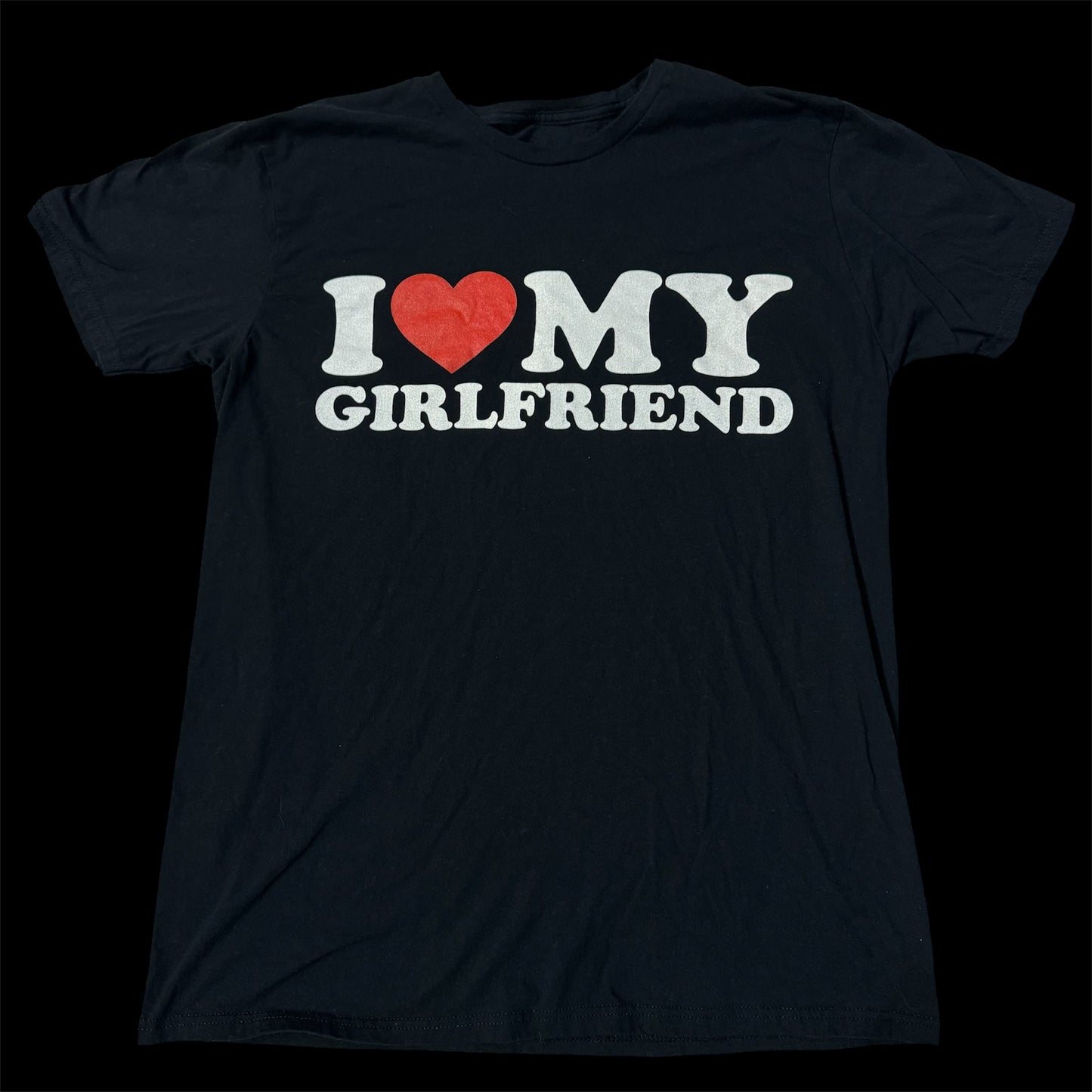 Black ‘I Heart My Girlfriend’ Short Sleeve Graphic Shirt