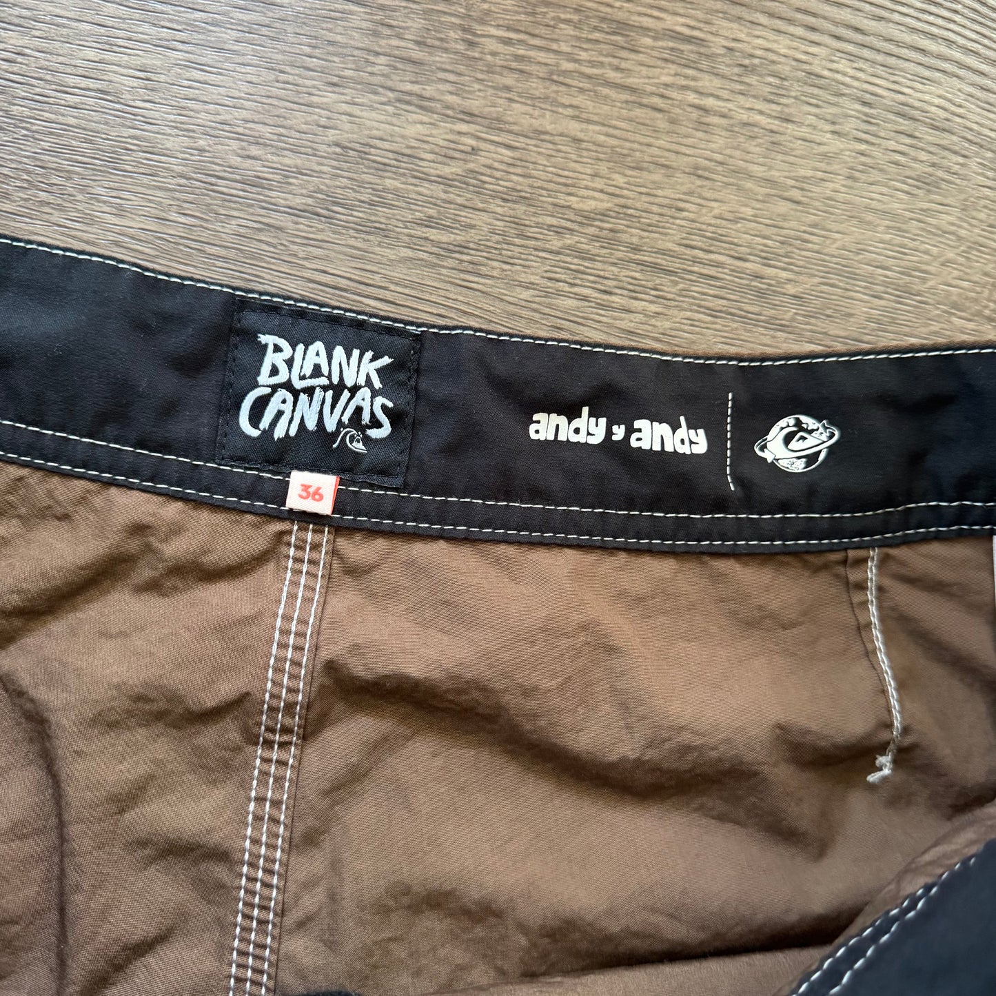 brown & yellow quicksliver andy y andy blank canvas board trunks (36)
