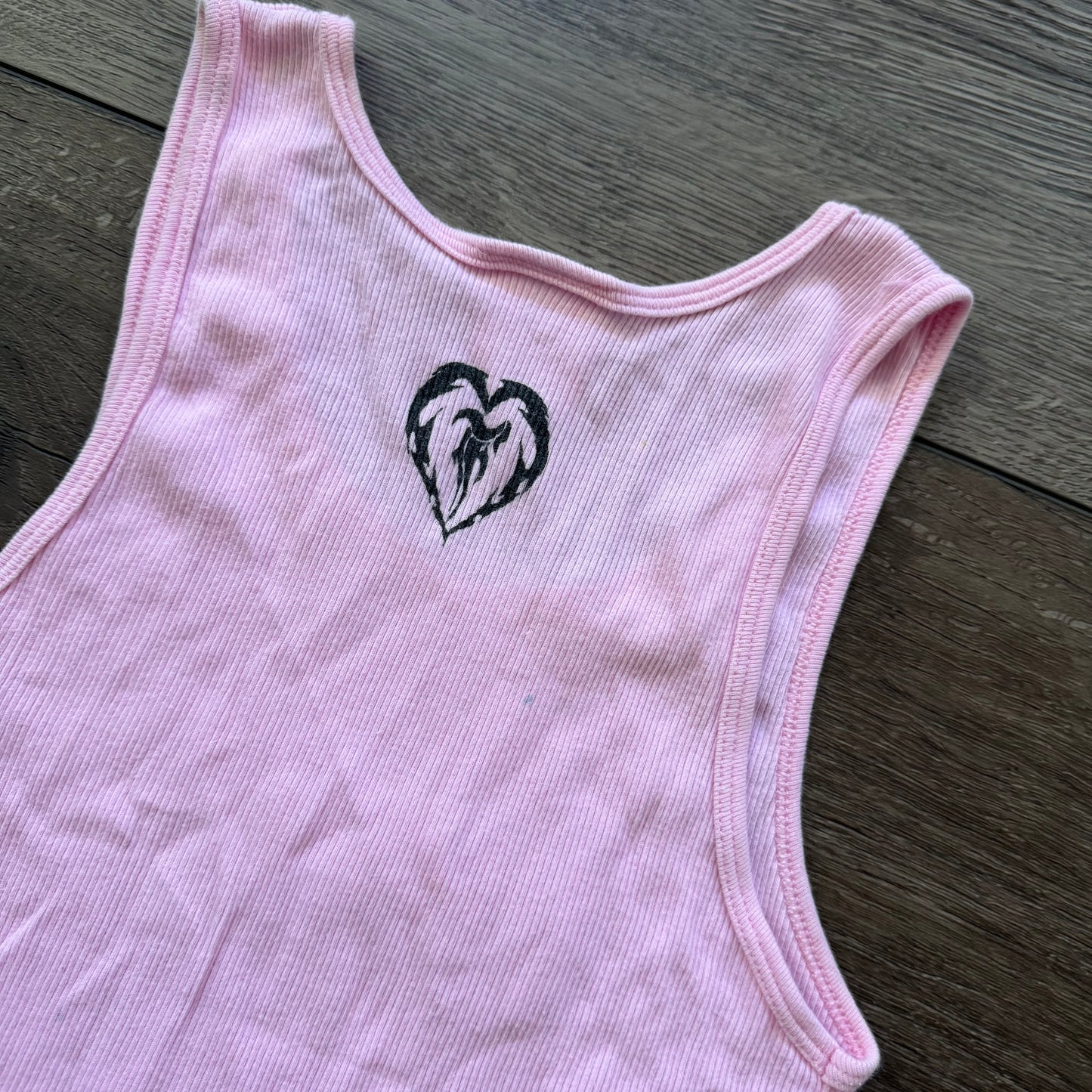 light pink magenta ish fleshgirl ribbed tank top