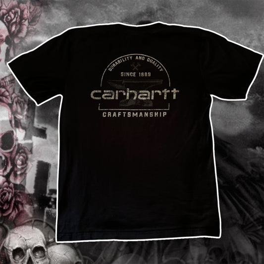 black carhartt worker graphic shirt (M)