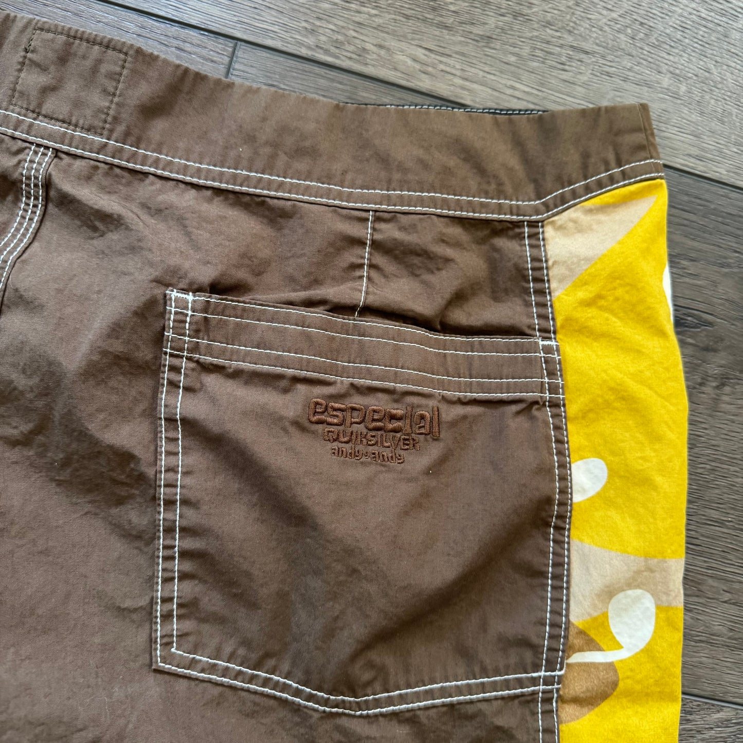 brown & yellow quicksliver andy y andy blank canvas board trunks (36)