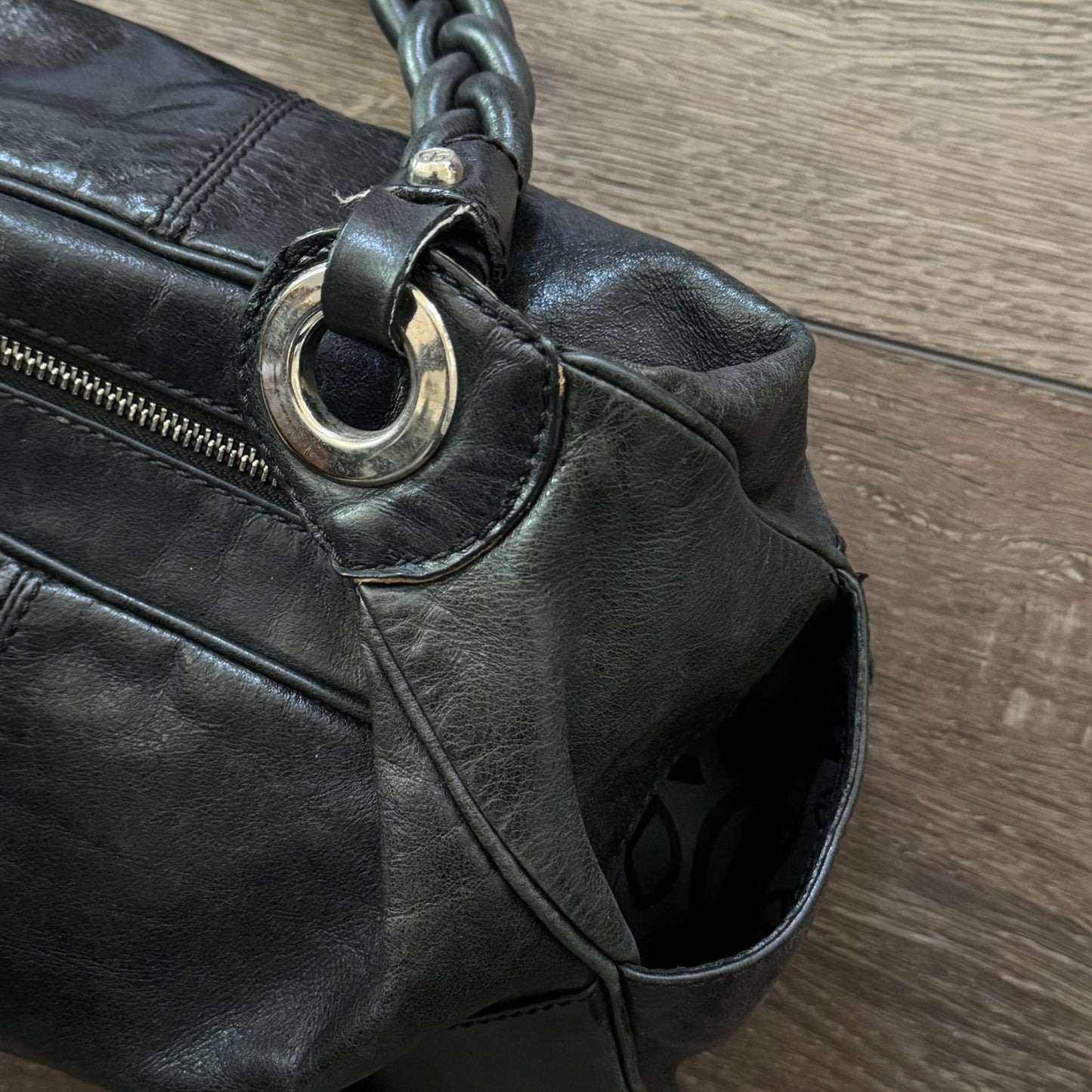 black francesco bias is leather city bag inspo braided handle purse