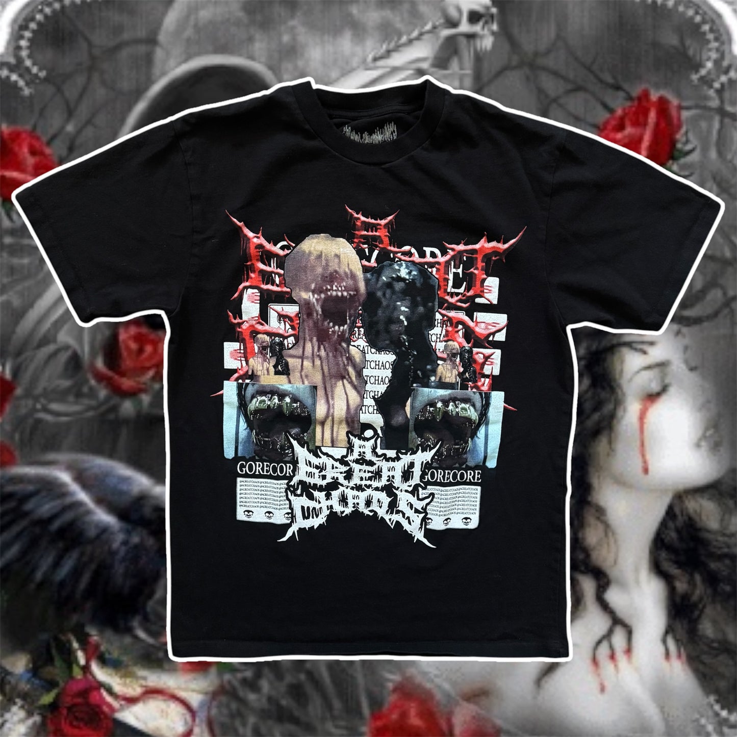 black ken carson a great chaos tour 2024 merch graphic shirt