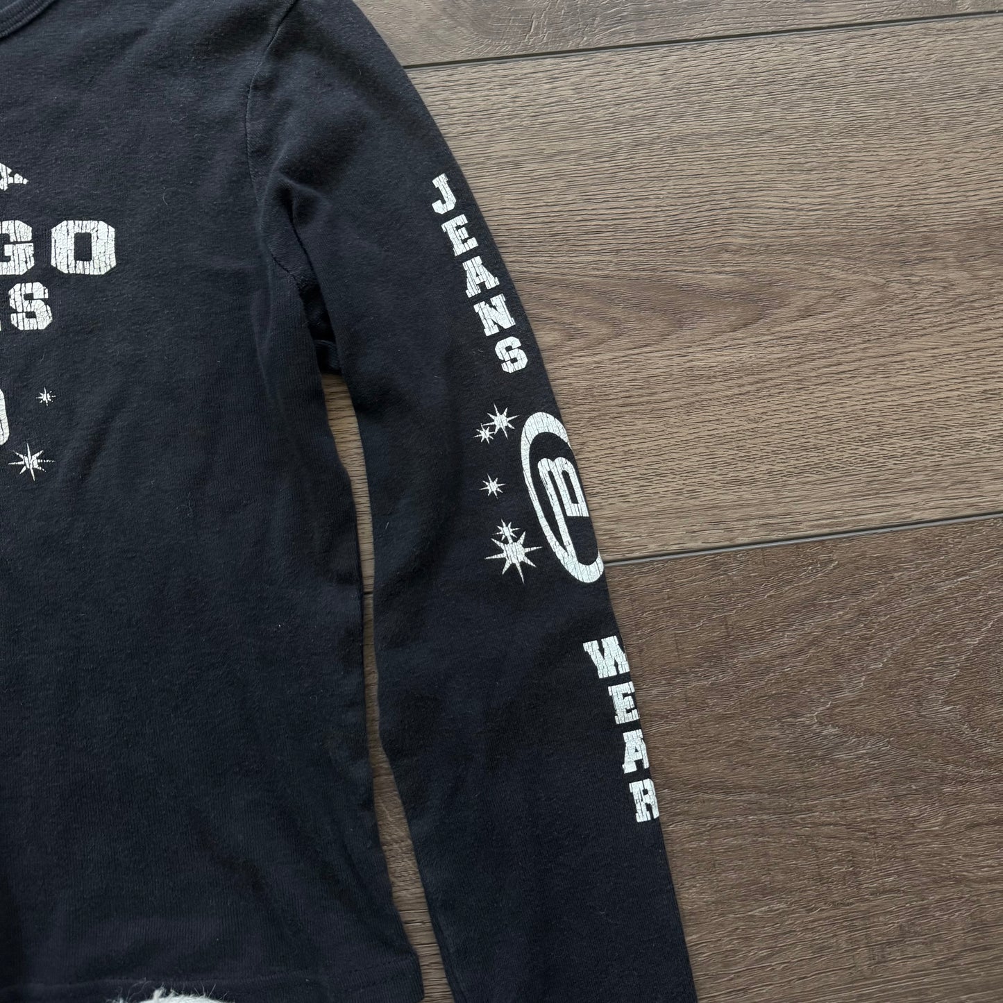 black bongo y2k grungy long sleeve shirt