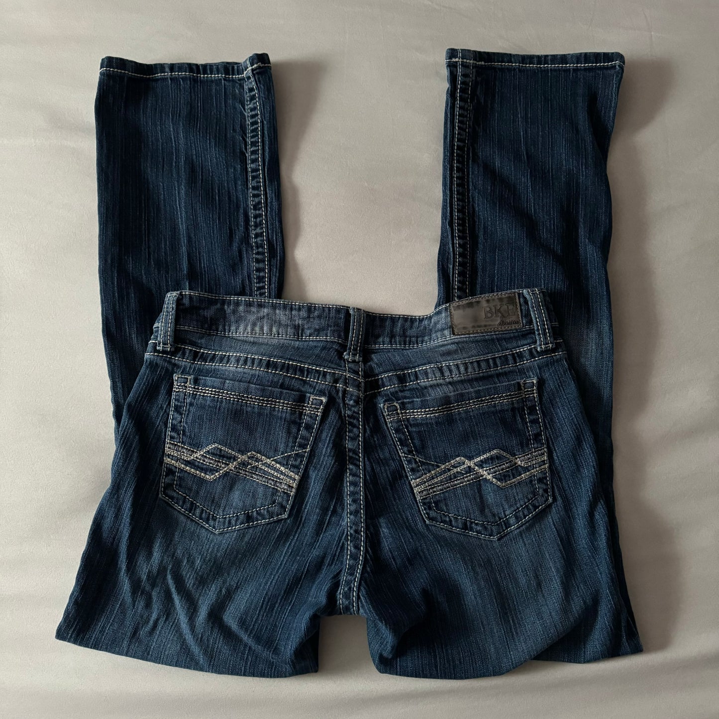 Denim Blue ‘BKE’ Midrise Straight Legged Jeans