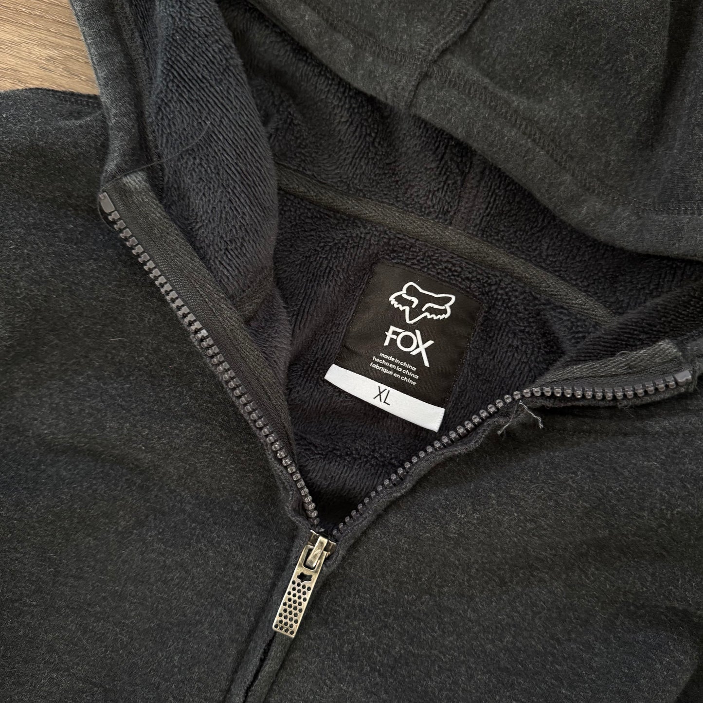 black fox racing motocross fleece line hoodie (XL)