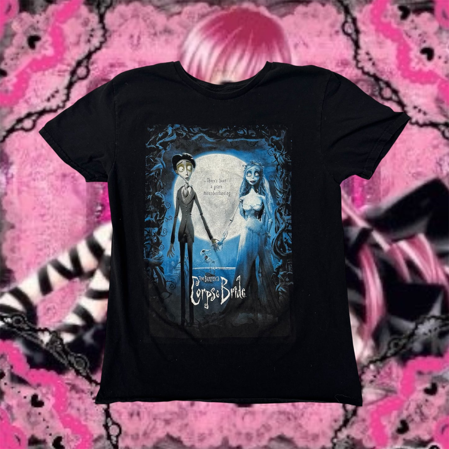 Black ‘Tim Burton’s Corpse Bride’ Graphic T Shirt