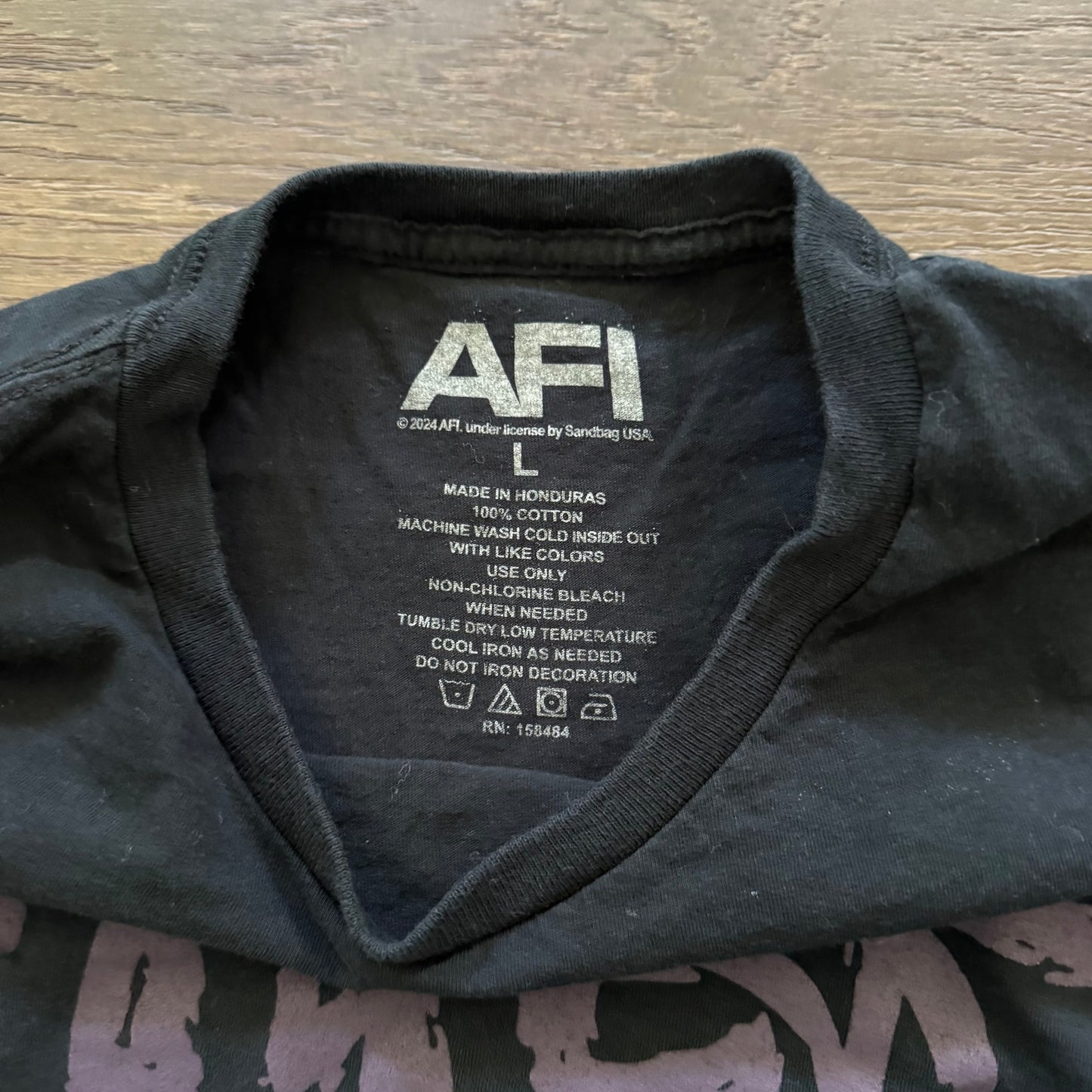 black afi the art of drowning skull graphic men’s shirt