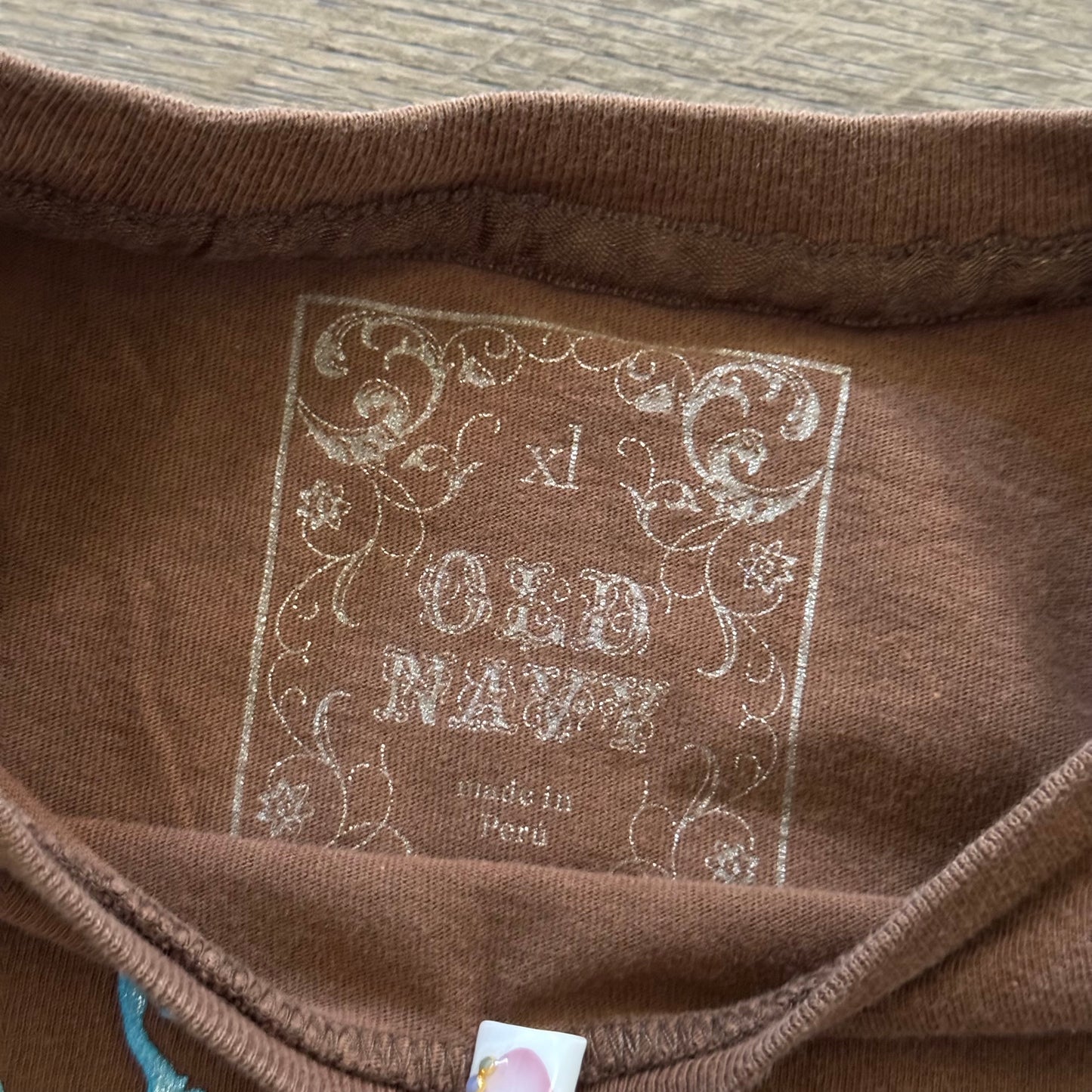 brown & white fairycore unicorn y2k layered long sleeve shirt