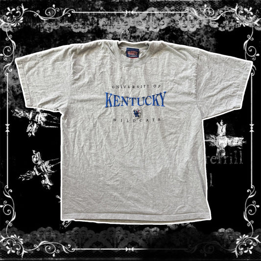 grey & blue variety university of kentucky wildcats shirt