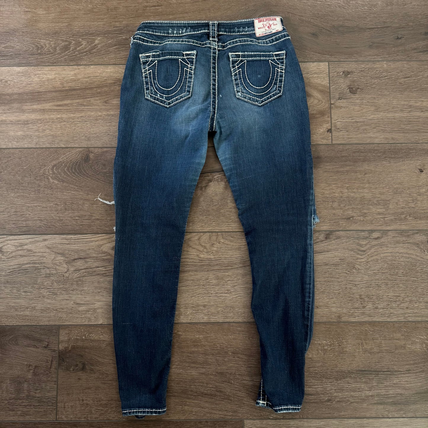 denim blue true religion ripped stretchy skinny jeans (31)