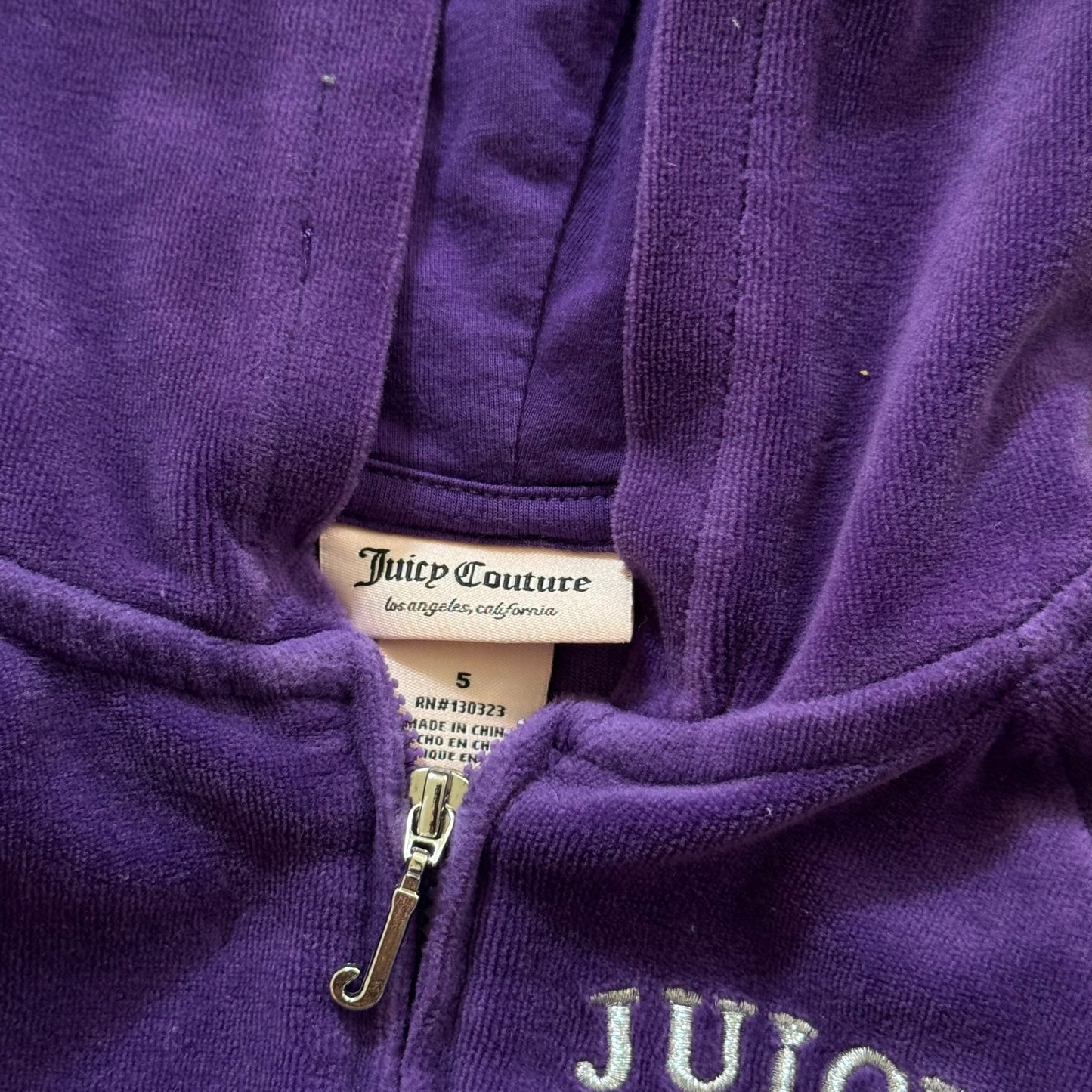 purple juicy couture y2k kids jacket (5)