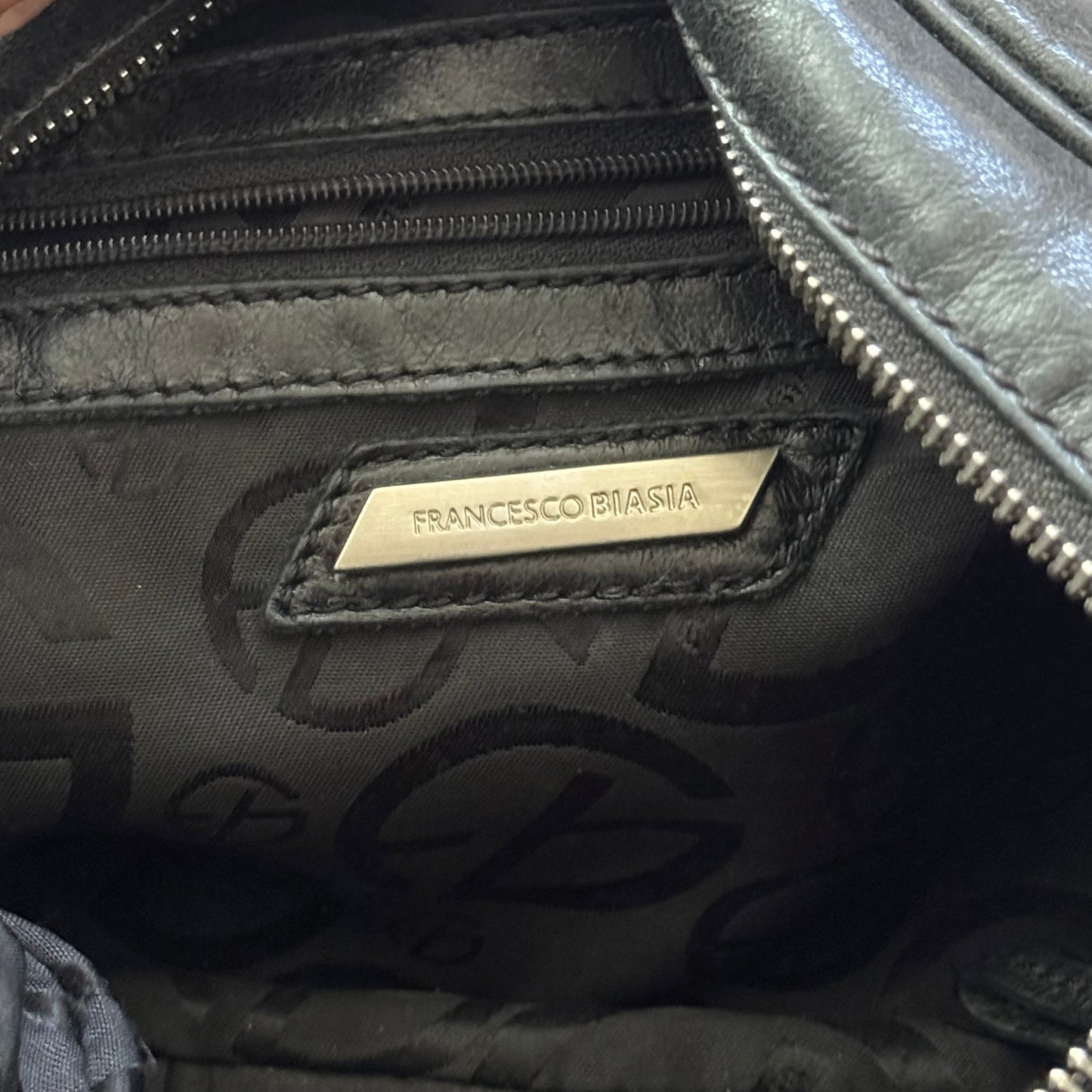 black francesco bias is leather city bag inspo braided handle purse