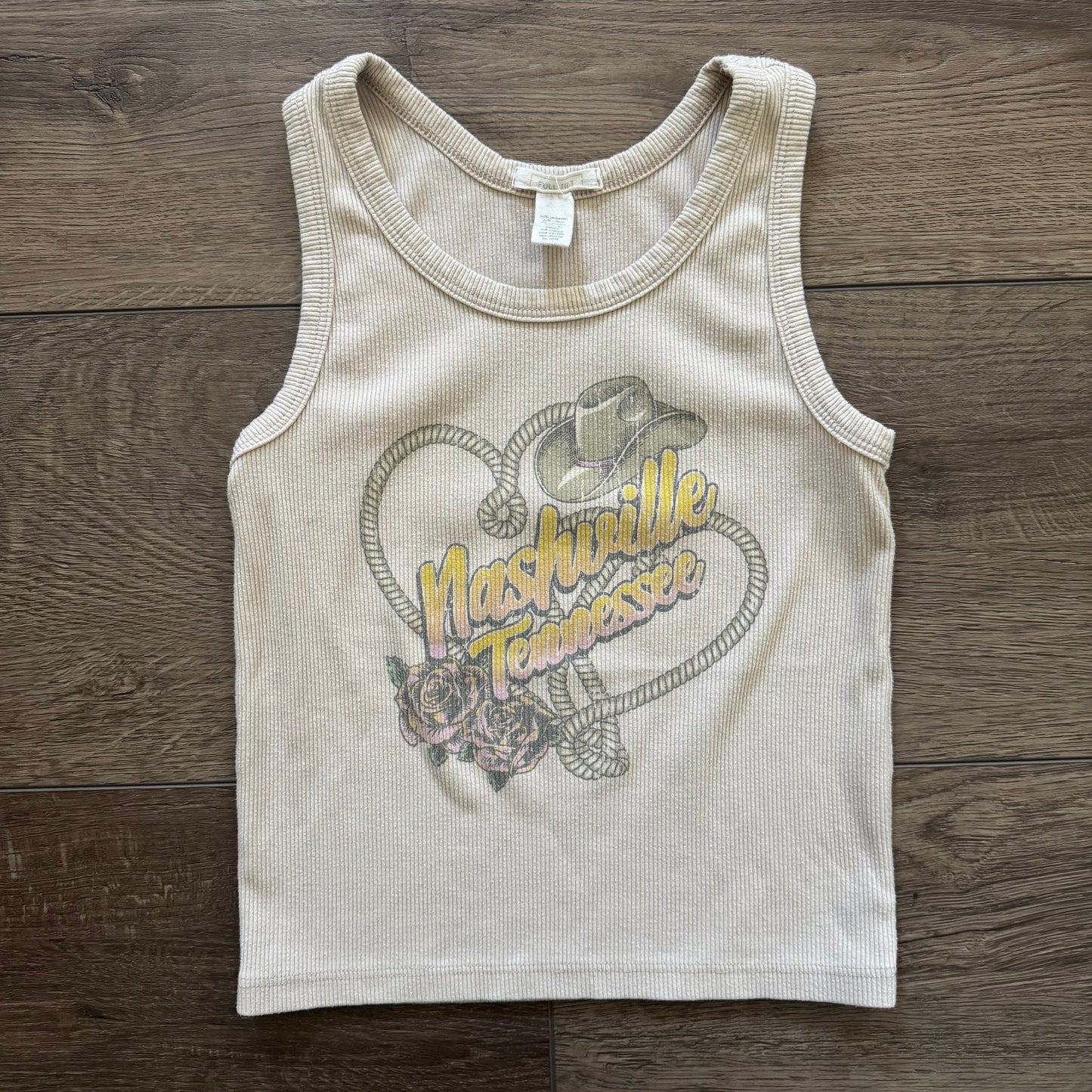 beige western cowboy nashville tennessee cropped top