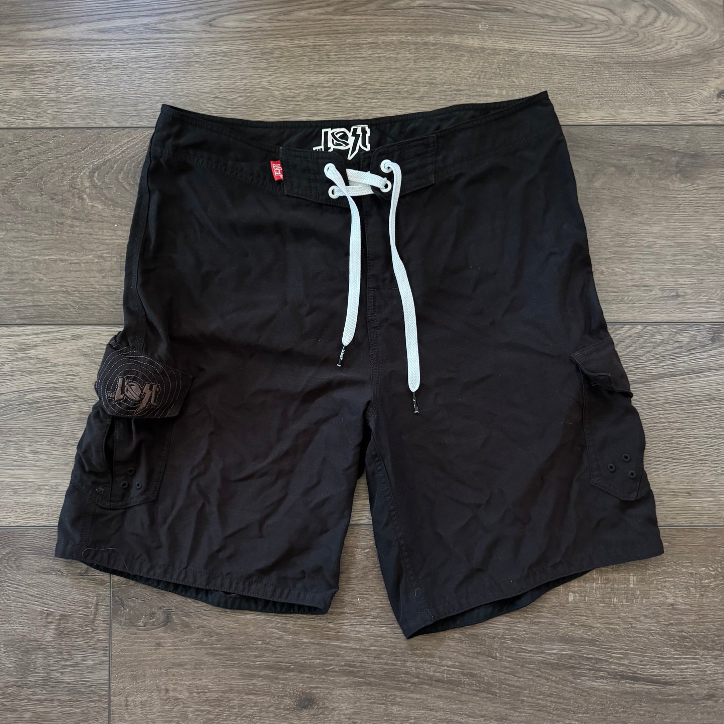 black …lost cybery2k swim board shorts (36)
