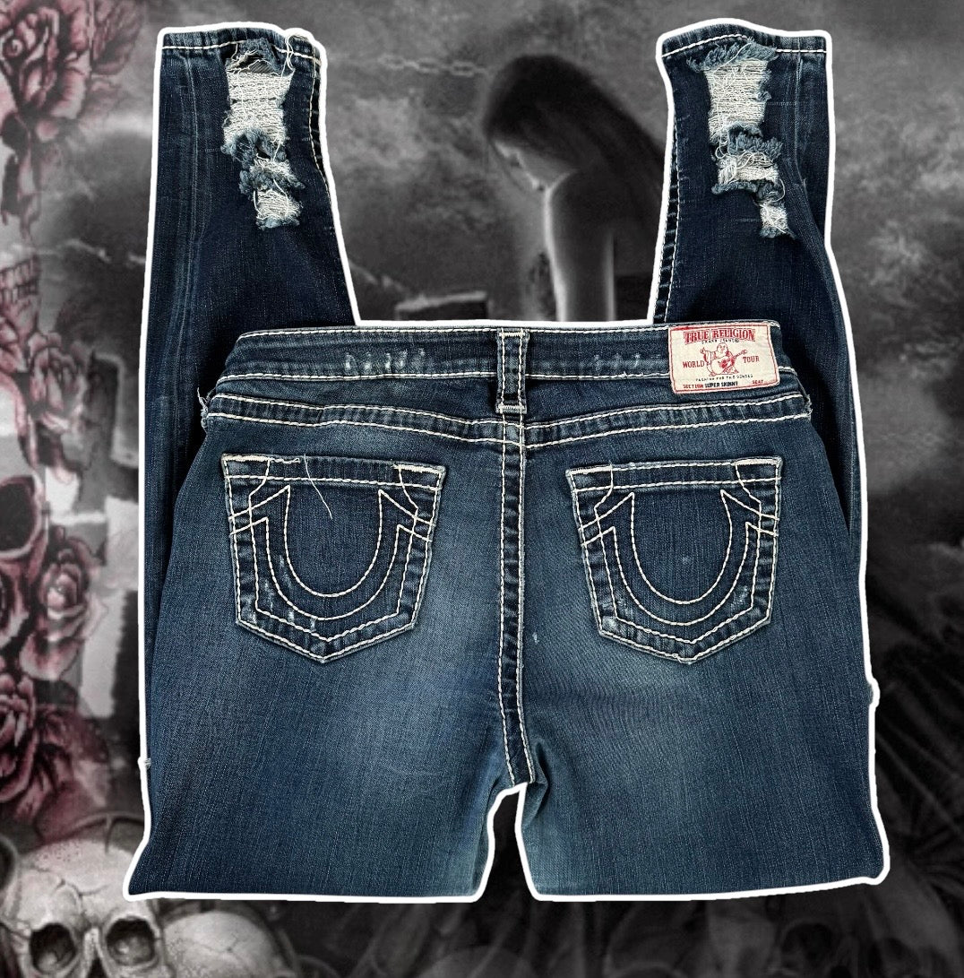 denim blue true religion ripped stretchy skinny jeans (31)
