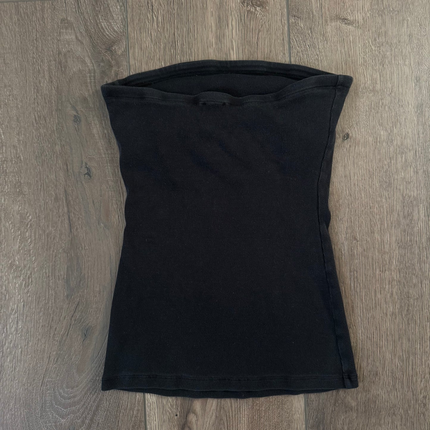 black rare bebe rhinestone y2k tube top (L)